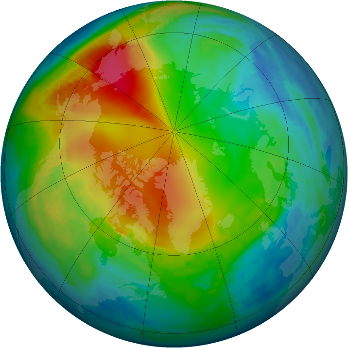 Arctic ozone map for 26 November 1979